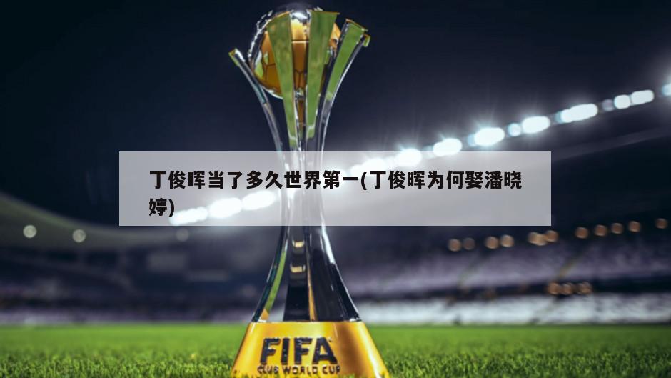 丁俊晖当了多久世界第一(丁俊晖为何娶潘晓婷)