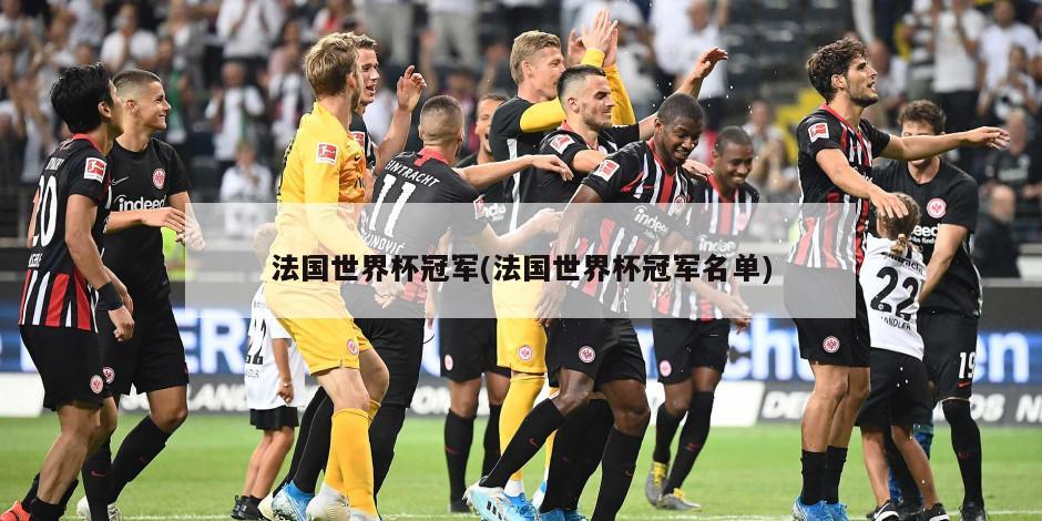 法国世界杯冠军(法国世界杯冠军名单)